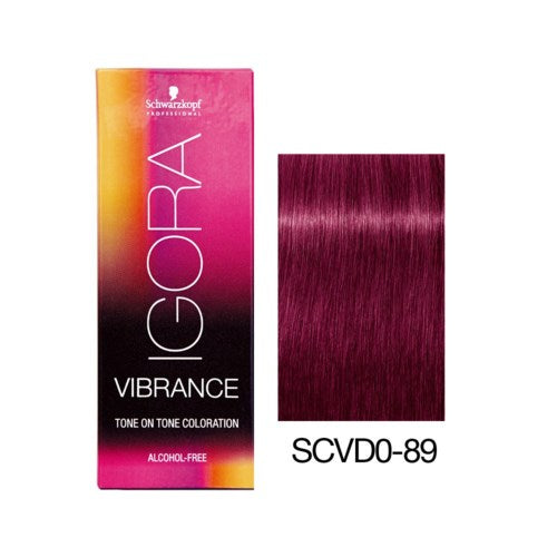 Schwarzkopf Igora Vibrance 0 89 Red Violet Concentrate Salon Beauty Brands 7330