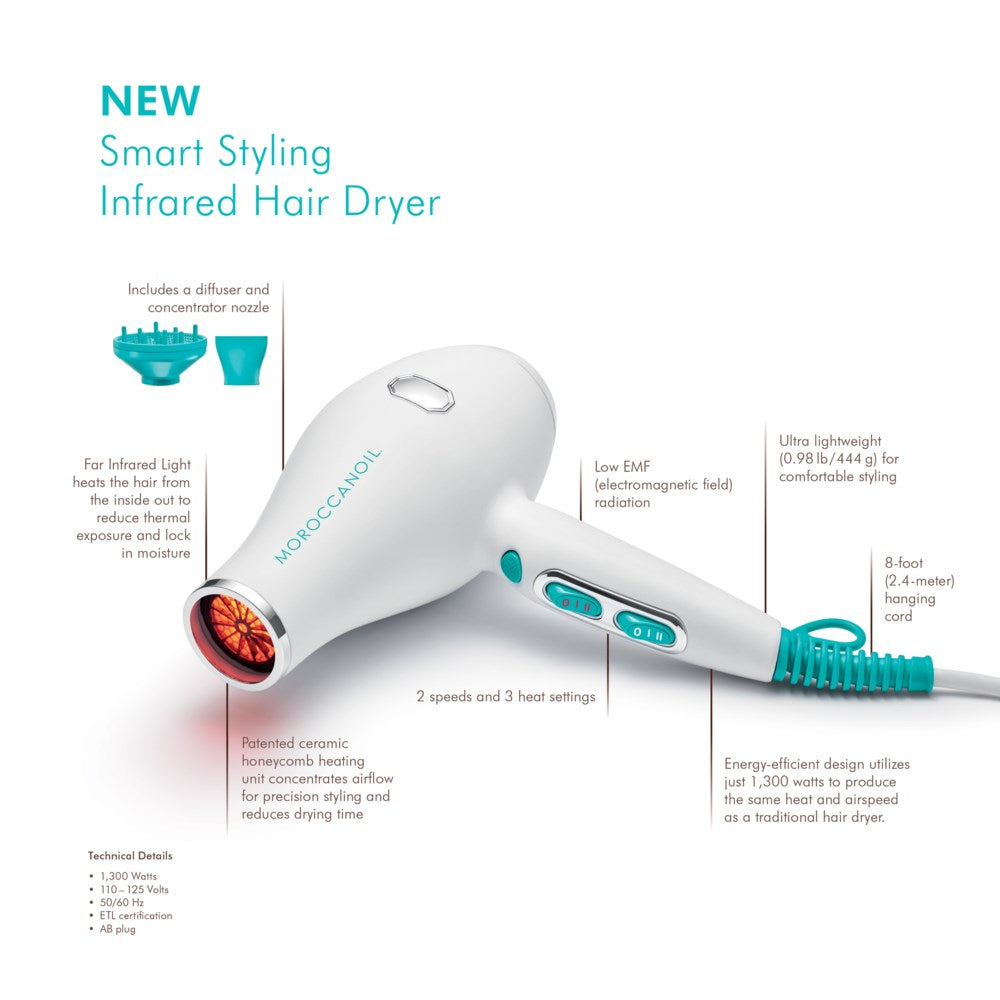 Smart Styling Infrared Hair Dryer – Moroccanoil