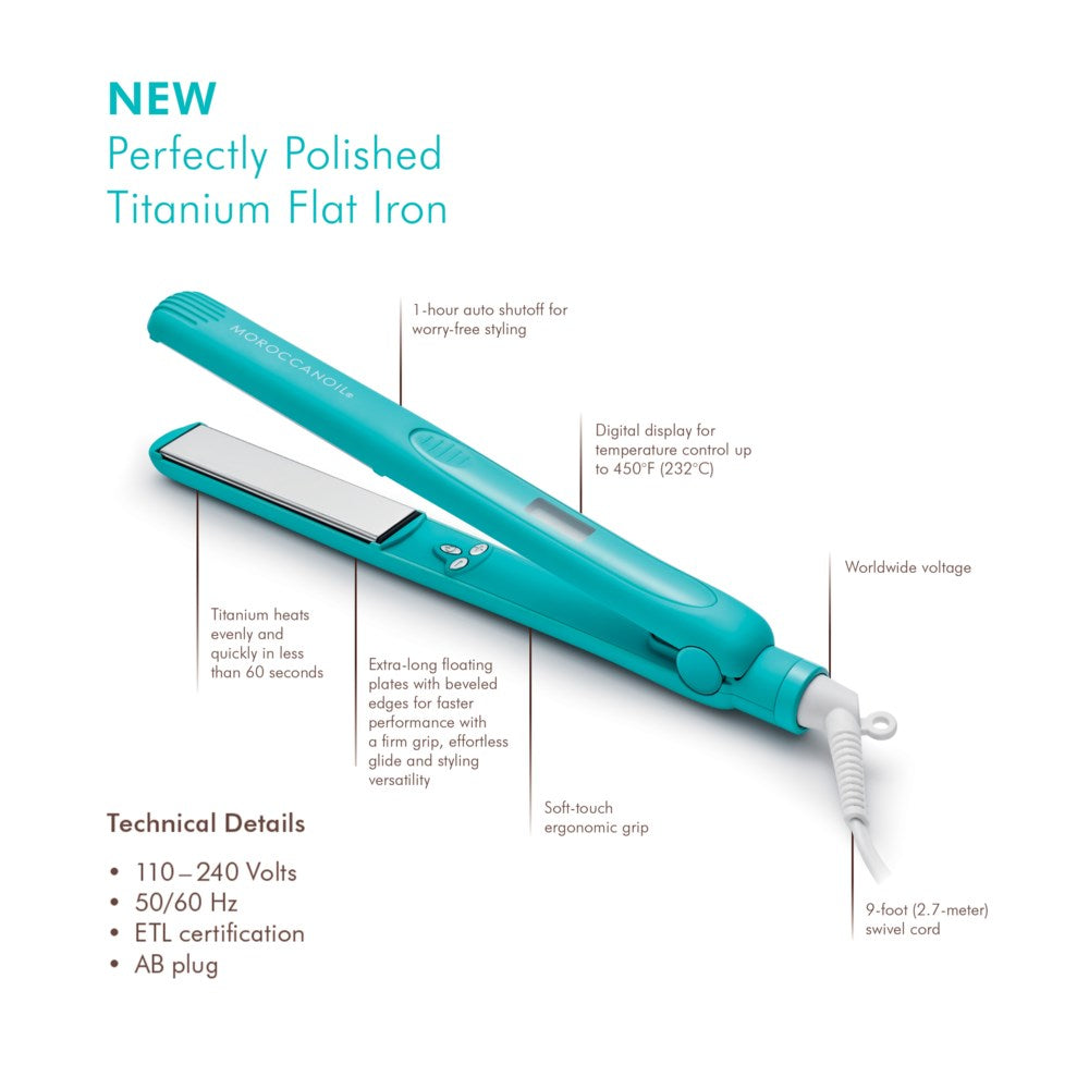 Moroccanoil Perfectly Polished Titanium Flat Iron