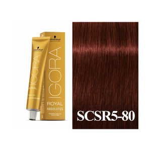 Schwarzkopf Absolute Igora Royal Medium Brown Red/Violet Natural 5-80