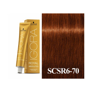 Schwarzkopf Absolute Igora Royal Extra Light Brown Copper Natural 6-70