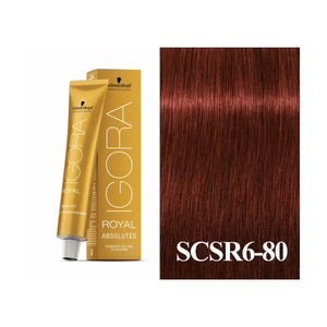 Schwarzkopf Absolute Igora Royal Light Brown Red/Violet Natural 6-80